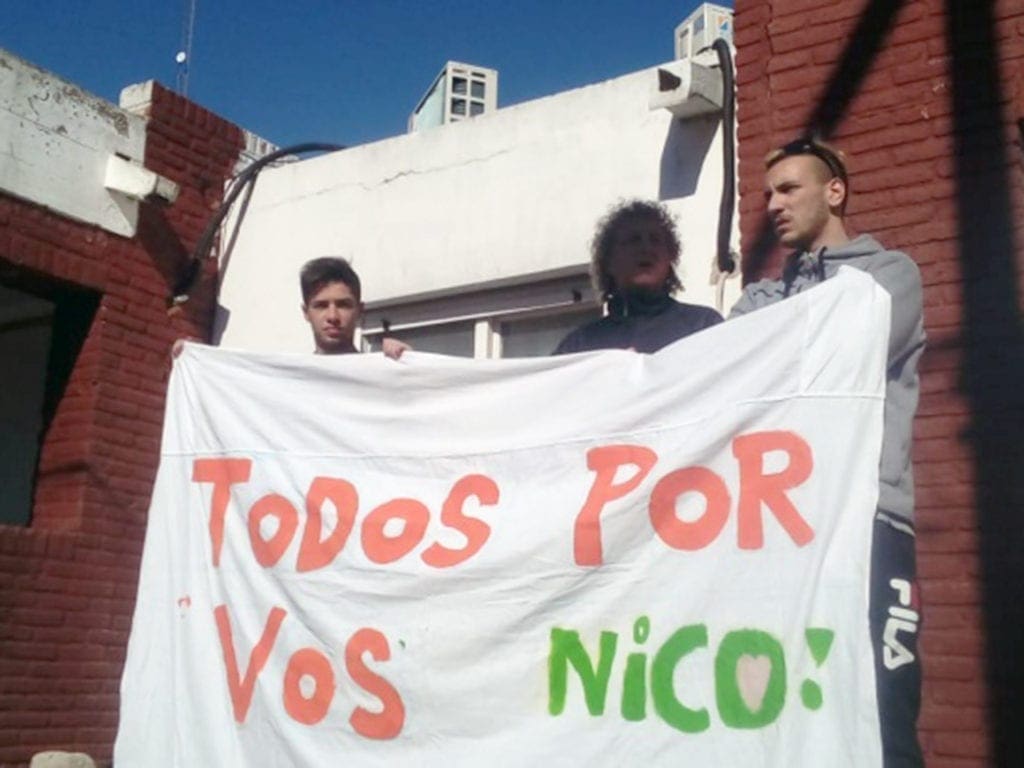 Integrantes de la ONG y autoconvocados, a favor de la promulgación de la Ley Nicolás.