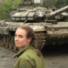 Marharyta Rivchachenko serves as a press officer for Ukraine on the frontlines of the war