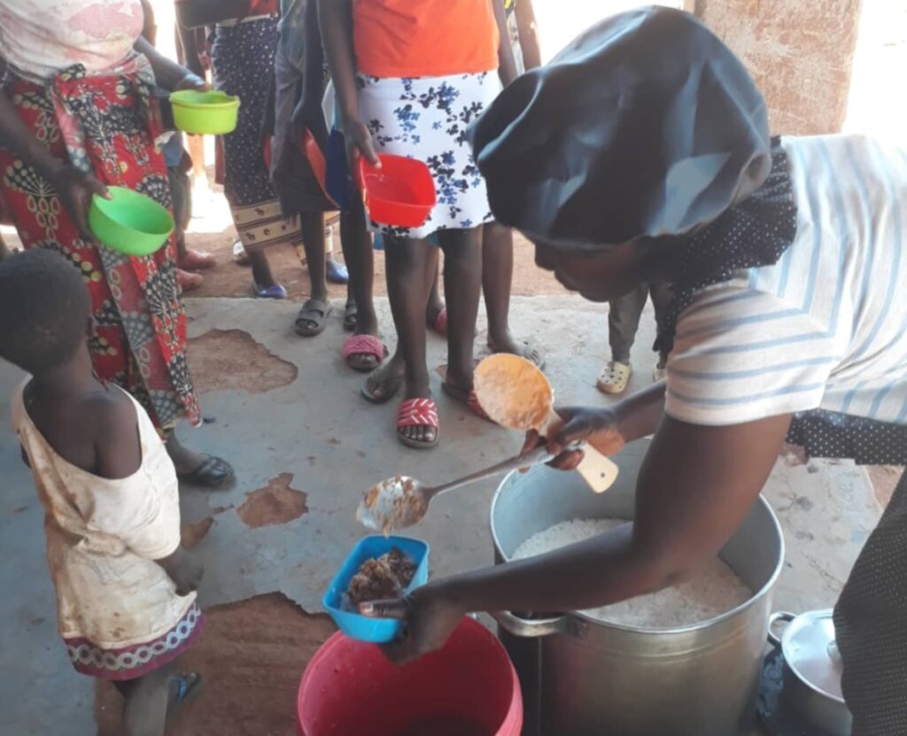 Samantha began the Kuchengetana Trust relief kitchen in April 2020 during the first COVID-19 lockdown to feed people. | Photo courtesy of Kuchengetana Trust