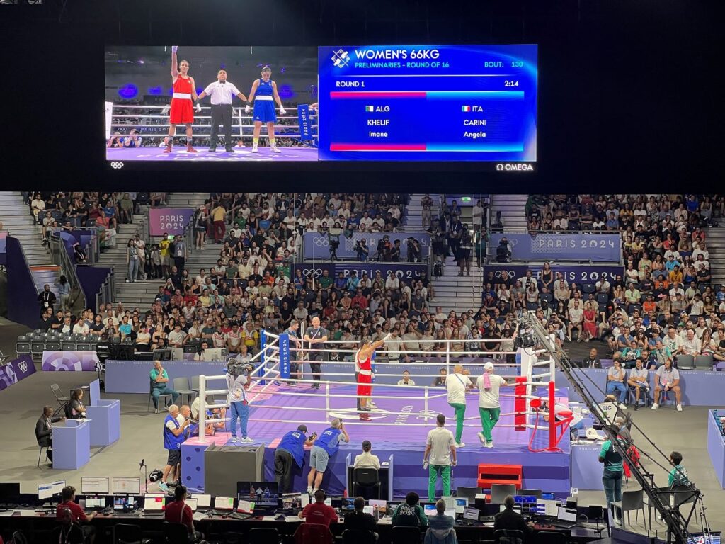 2024 women's boxing final at the Paris Olympics | Photo courtesy of Chabe01 on Wikimedia