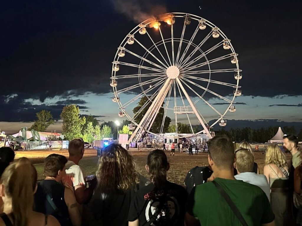 A ferris wheel caught fire with passengers about at a 2024 music festival in Germany. | Photo courtesy of 