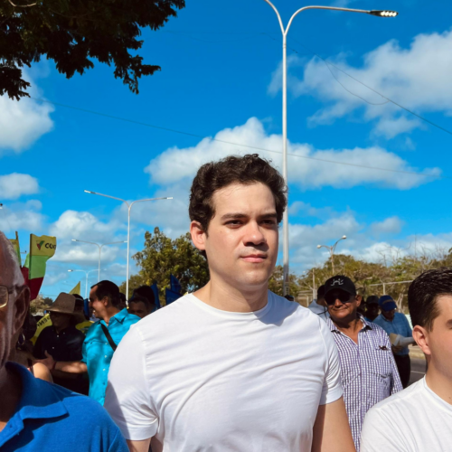 Andrés Villavicencio during elections. | Photo courtesy of Andrés Villavicencio.