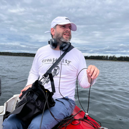 Juan Pablo Culasso recording sounds of nature | Photo courtesy of Juan Pablo Culasso