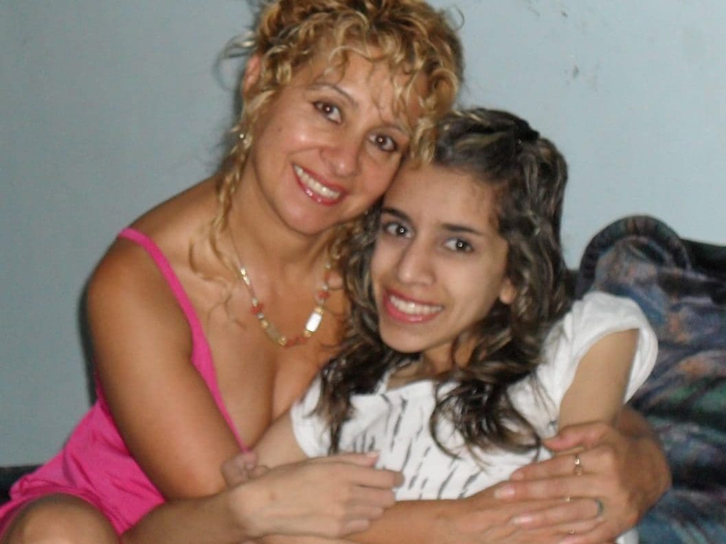 Susana Bustamante with her daughter, Melina