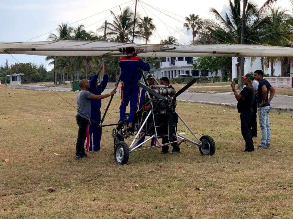 Cuban undocumented immigrant Ismael flew a motorized hang glider across the ocean to Key West, FL where he was detained and eventually granted political asylum. | Photo courtesy of Ismael Hernández Chirino