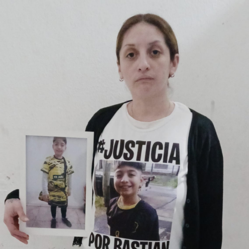 Johana demands justice for Bastian, her son. | Photo courtesy of Johana Montoya.