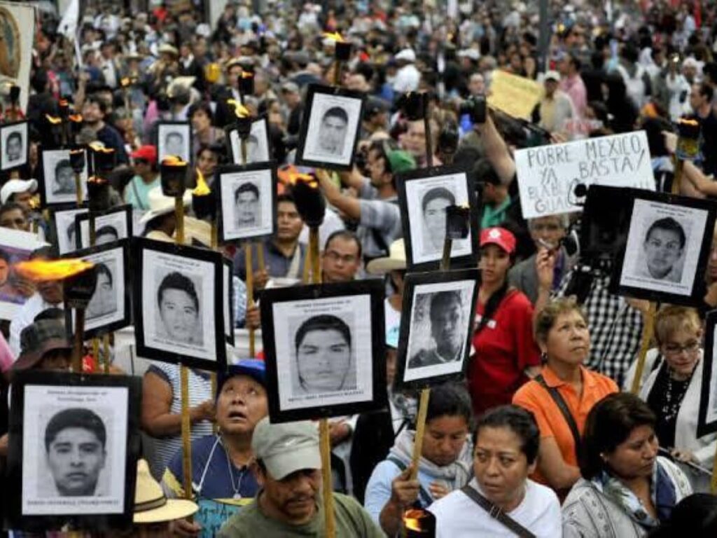 Protesters marched in the state of Guerrero, Mexico, where 43 students disappeared in 2014. | Photo courtesy of Manuel Vázquez Arellano