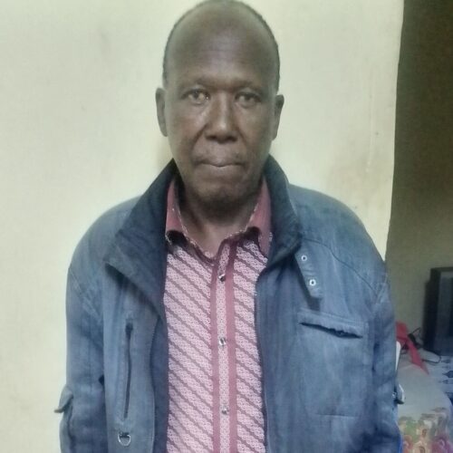 The photo is of Mr Amandi Kasaine,father to the deceased Brian Kasaine.