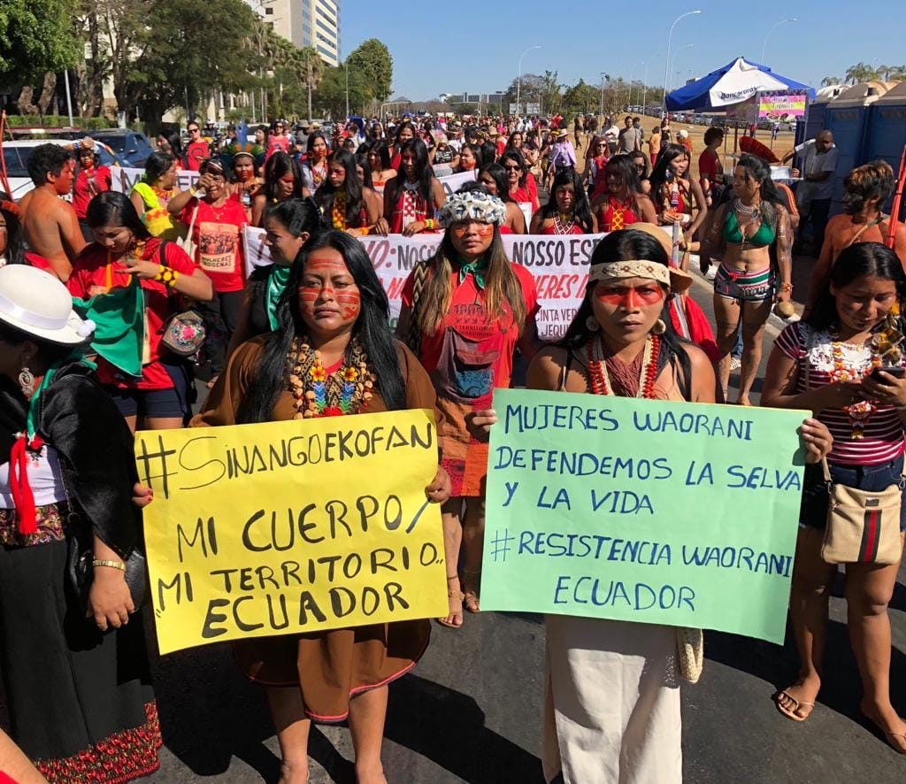 Ecuadorian Indigenous Women tell us why they march : The Picture Show : NPR