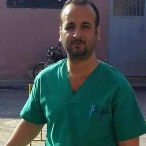 Palestinian physician in Gaza Refaat Alathamna