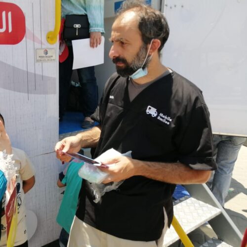Dentist Rafik Hebeish established Mobile Smile Charity, funding two mobile clinics on buses.