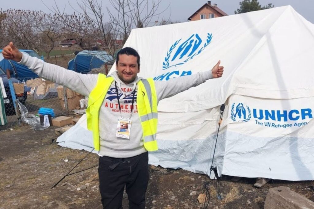 German Olmedo, a 39-year-old chef, served 1,800 refugees daily during the 2016 European migration crisis and continued his generosity in the 2022 Ukraine refugee crisis. | Photo courtesy of German Olmedo