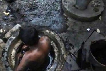 The degrading, dangerous work of manually cleaning India's sewers, septic tanks and manholes fall to those in the Dalit Caste, the lowest and most disadvantaged of India's caste system.