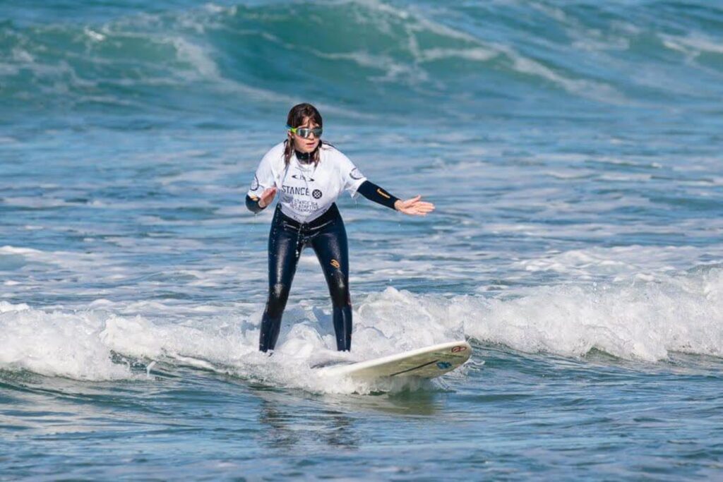 Carmen López is a blind surfer from Spain who has won four medals at the Adapted Surfing World Championships and several at Spanish championships. | Photo courtesy of 






