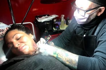 Tattoo artist Diego Starópoli, founder of Mandinga Tattoo, has been providing healing tattoos for nearly 15 years