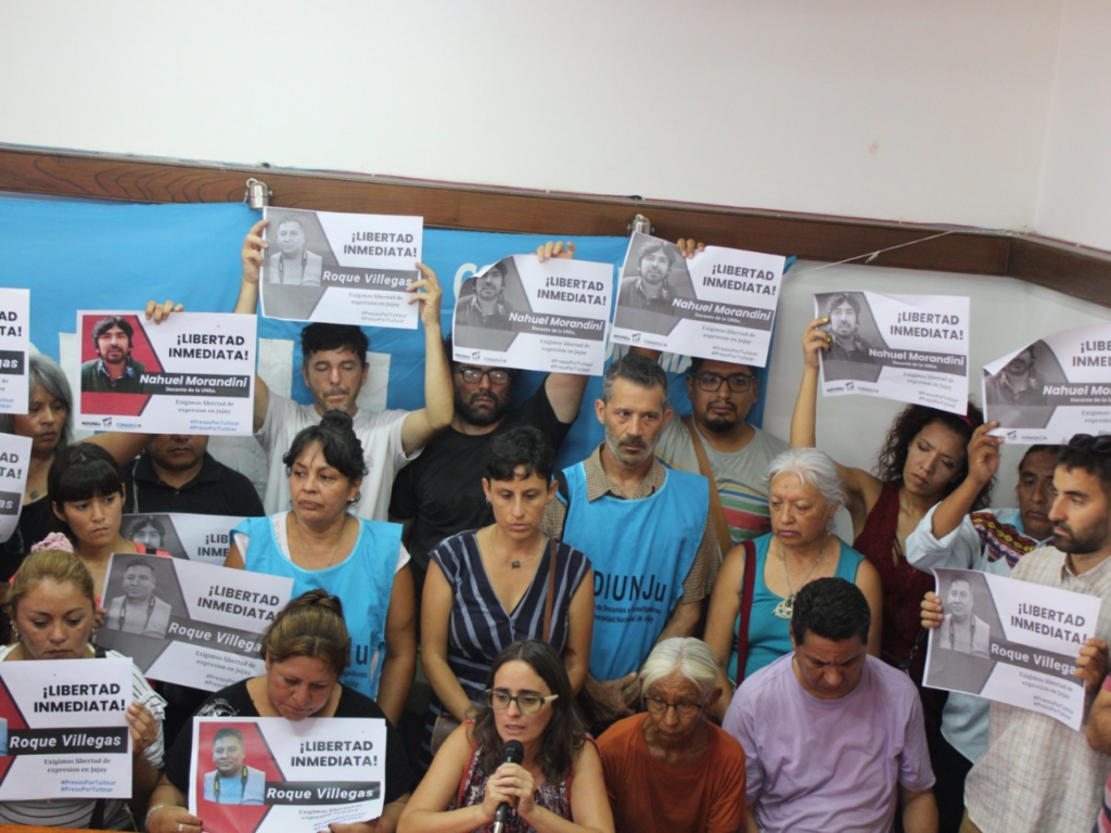 Jujuy residents demanding Nahuel's release |