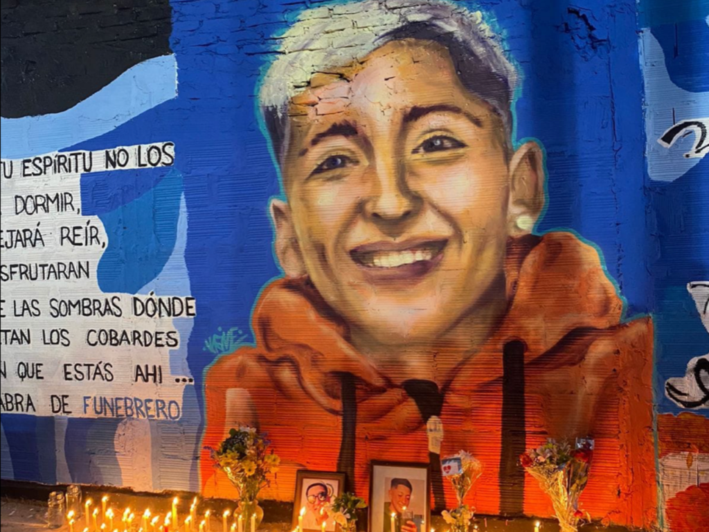 The family of the murdered 18-year-old soccer player commissioned a mural in honor of Tomi. | Photo courtesy of Mariángeles Alderete