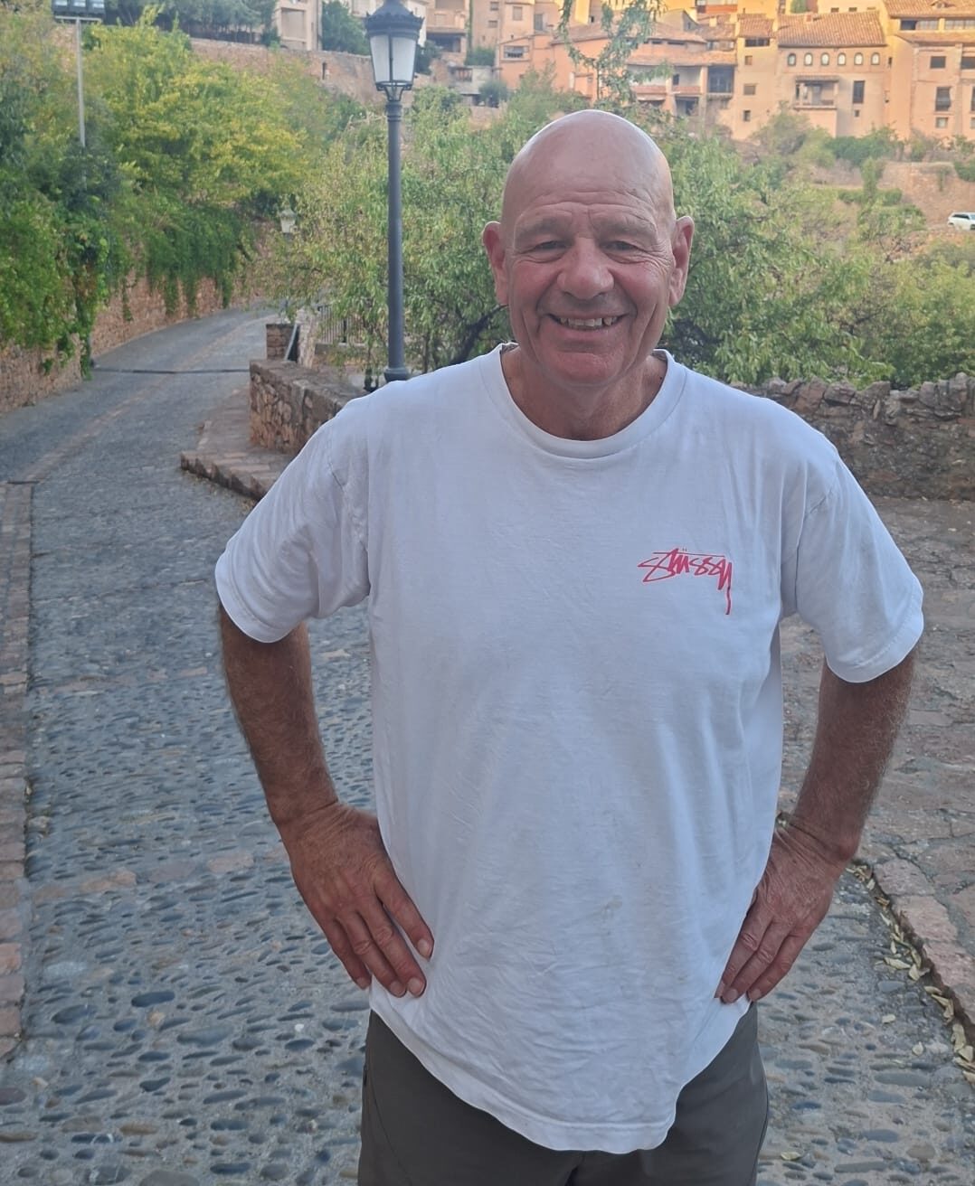 Uri Tyroler, veterano del ejército israelí, en un viaje a España