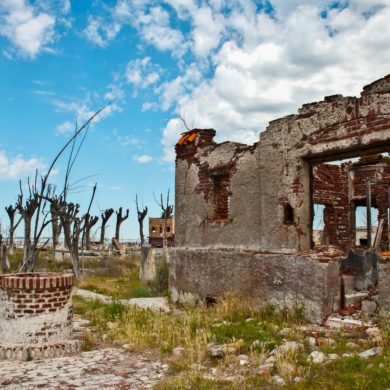 Villa Epecuen remained submerged under water for over two decades and then the water receded