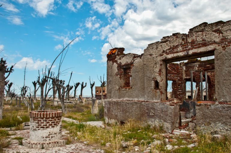 Villa Epecuen remained submerged under water for over two decades and then the water receded