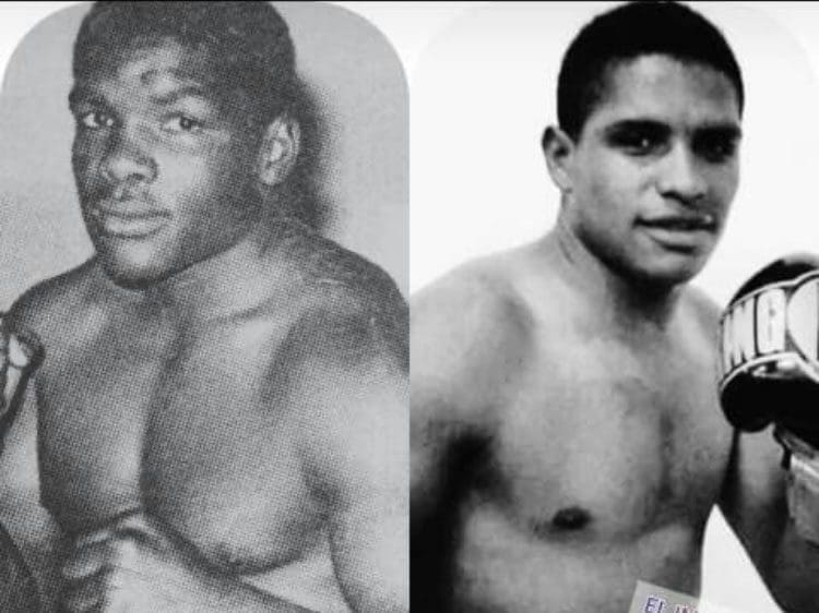 Ecuadorian boxer Jaime ‘La Bestia’ Quiñónez (left) and his son