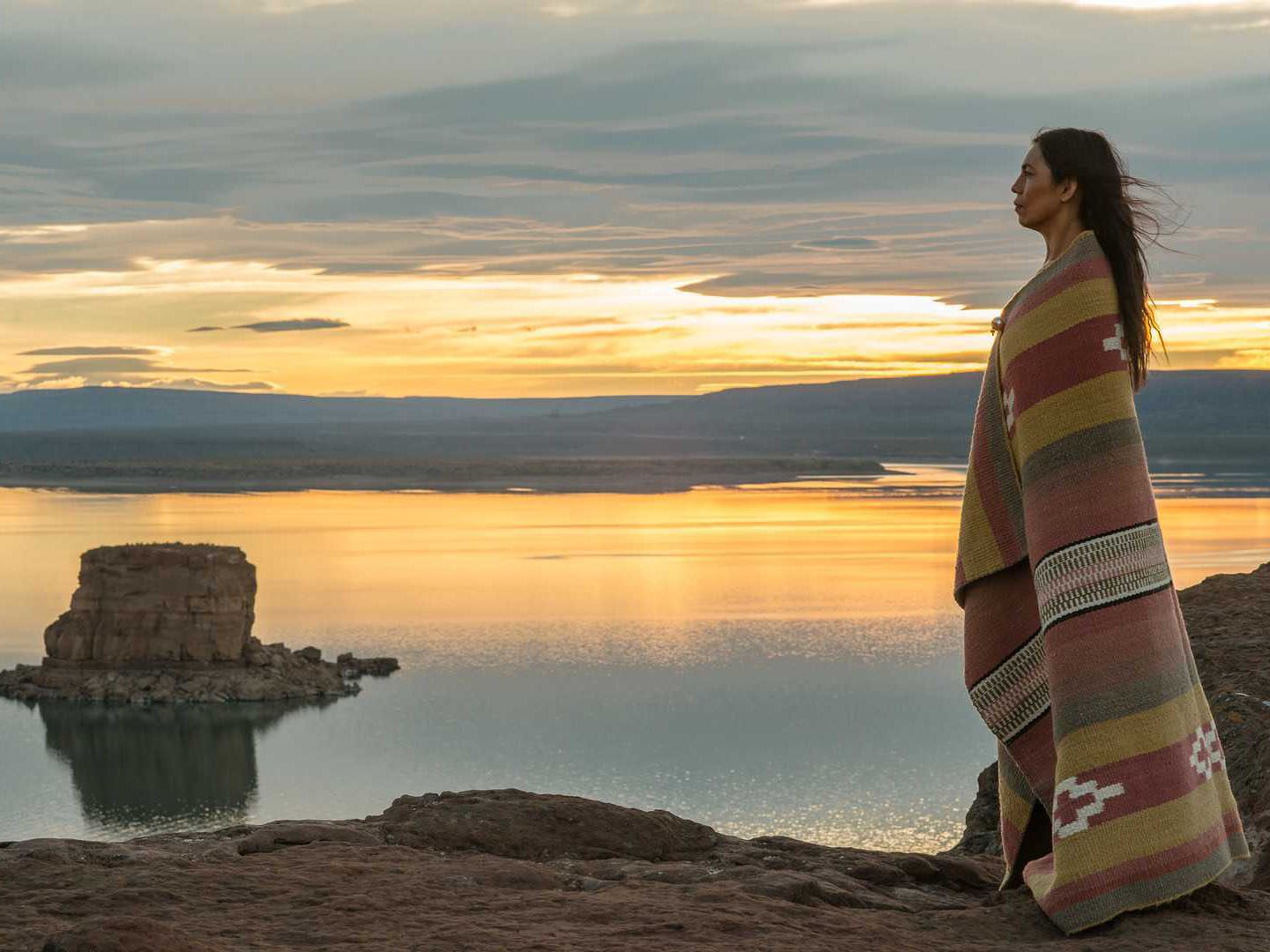 Actress Charo Bogarín portrays indigenous activist and singer Aimé Painé