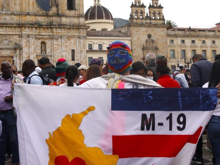Celebration erupts in Colombia as first leftist President, ex-guerrilla sworn into office