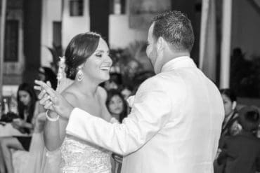 Luis Maldonado and his wife Susely on their wedding day
