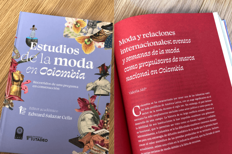Valeria's contribution to the book "Estudios de la moda en Colombia"