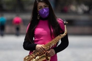 Saxophonist Elena Ríos acid attack