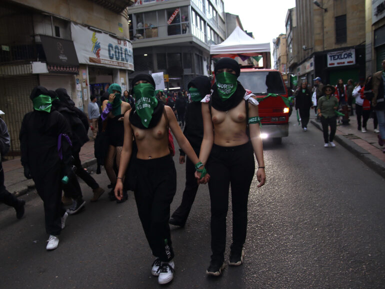 Women across Colombia march for abortion rights