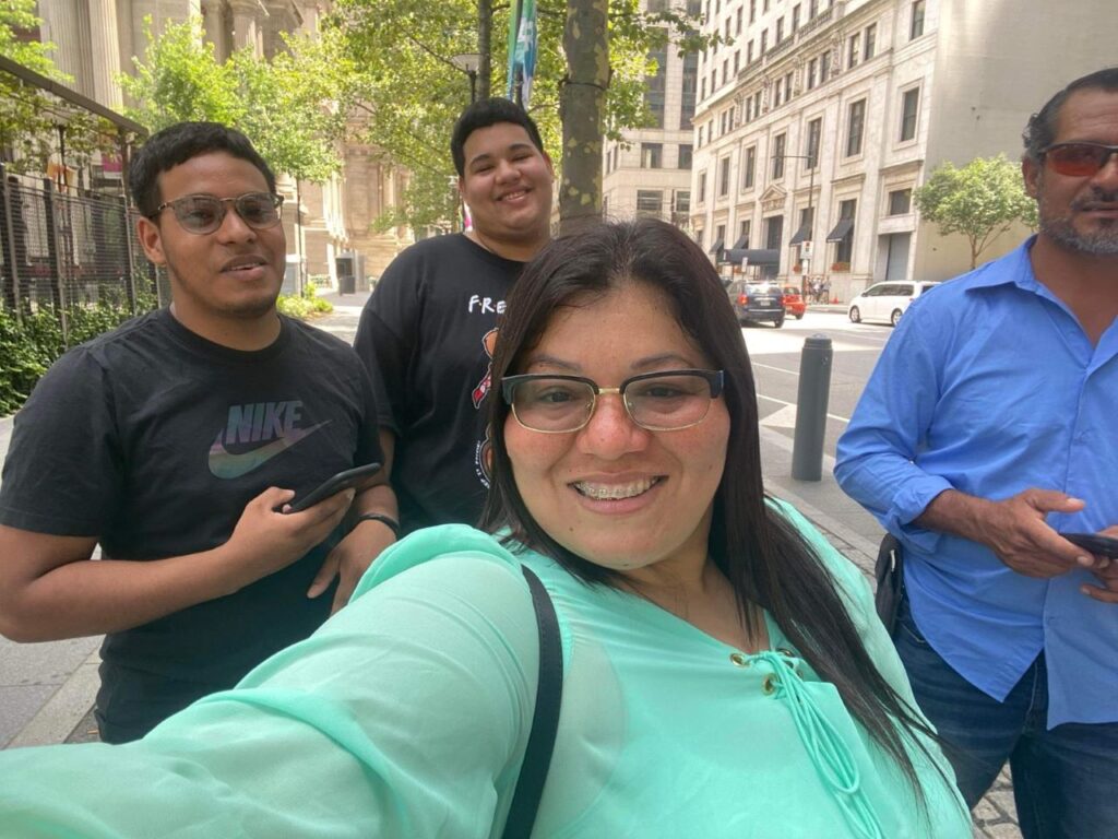 After being deported and separated from her children, Keldy reunited with her sons in 2021 in Philadelphia. | Photo courtesy of Keldy Gonzales