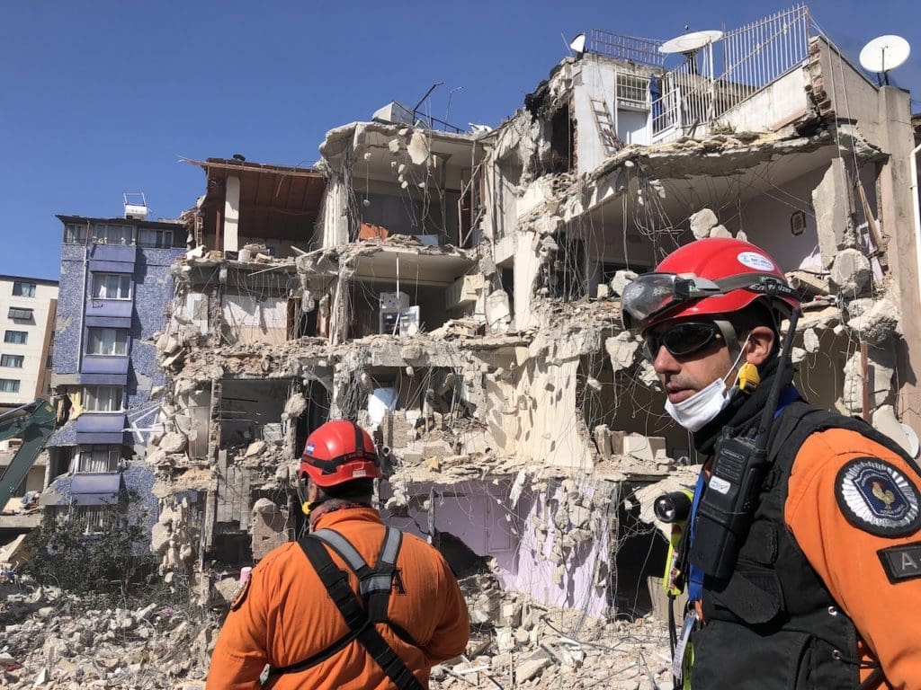 A devastating earthquake destroyed a large portion of Turkey and Syria on February 6th. An Argentine humanitarian aid group was sent to retrieve survivors from the rubble. | Photo courtesy of Juan Yarte's brigade