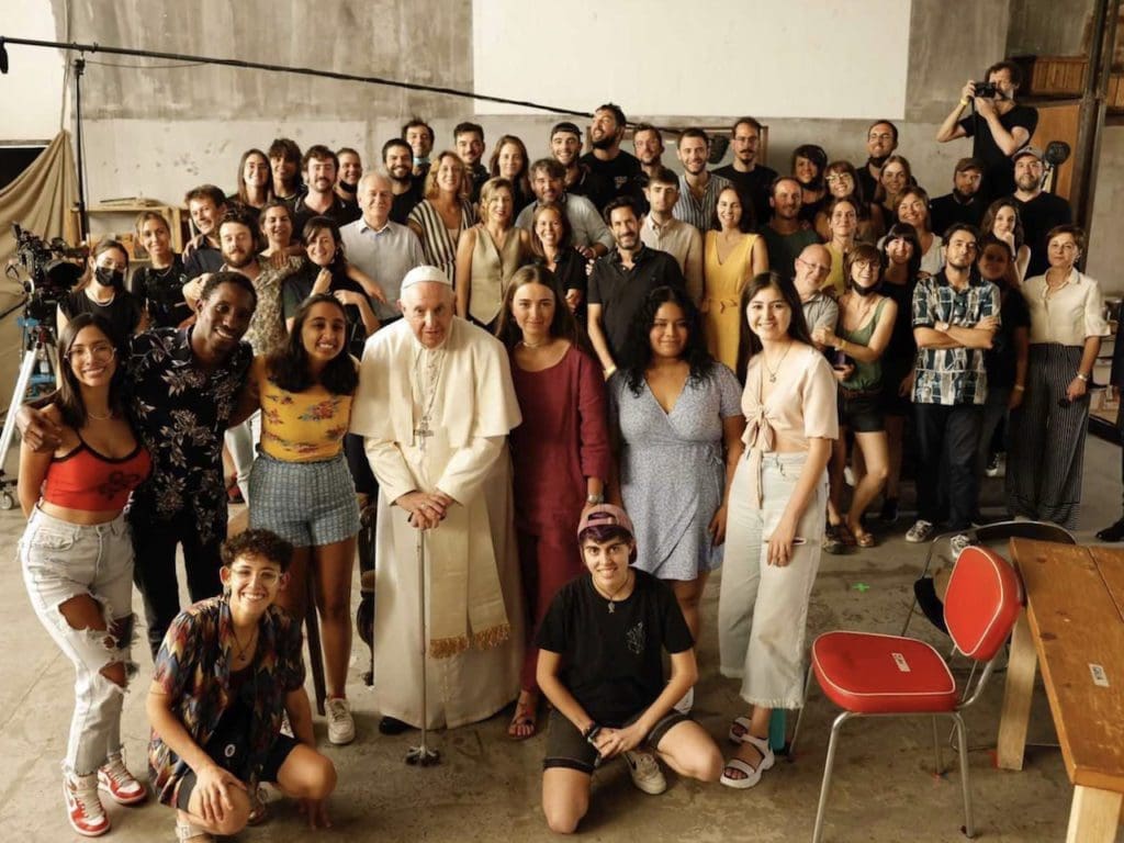 Lucía took part in a documentary where 10 young people asked Pope Francis questions and voiced their concerns on subjects like abortion, homophobia, abuse, and sex.
