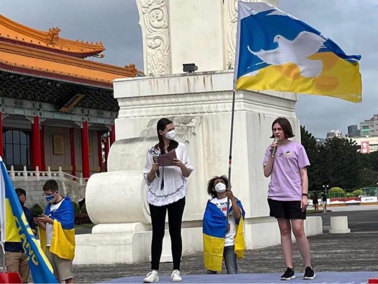 Ukrainian woman flees to Taiwan to escape war, starts citizens’ initiative