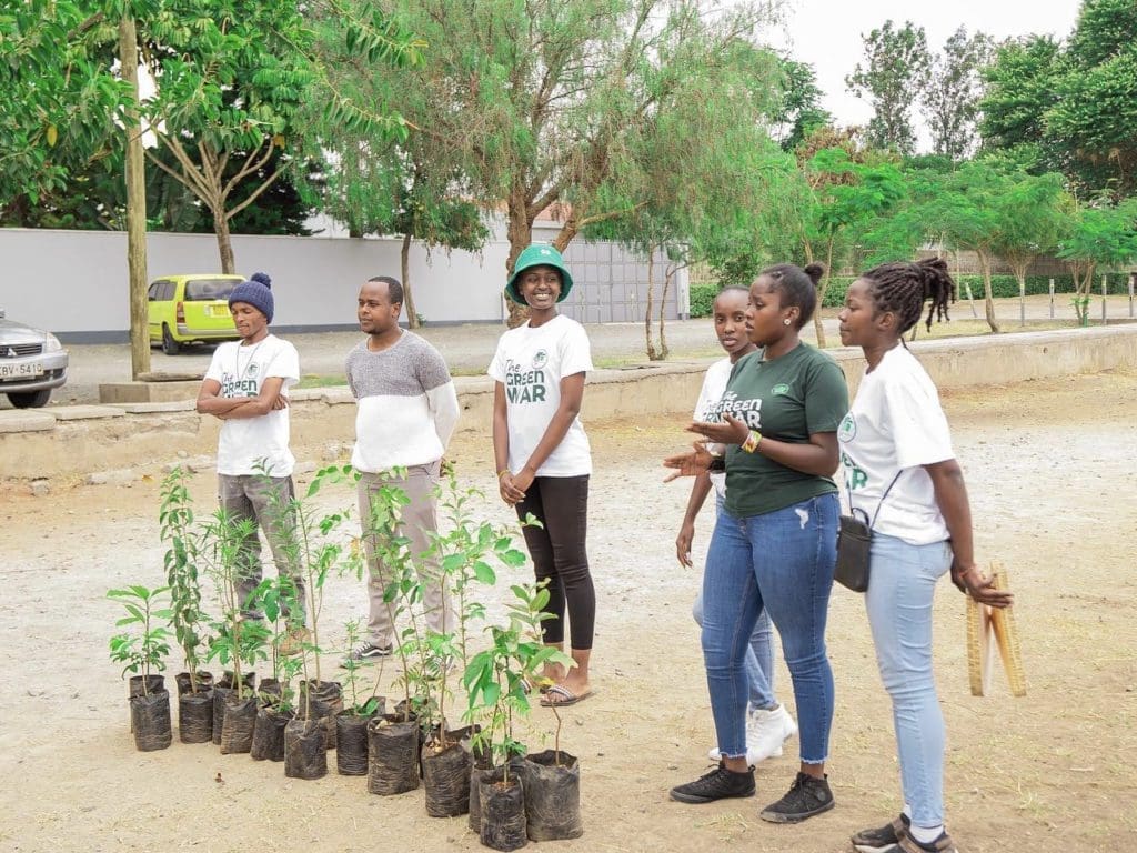 Through her organisation, Anita Soina teaches young people the importance of planting trees.