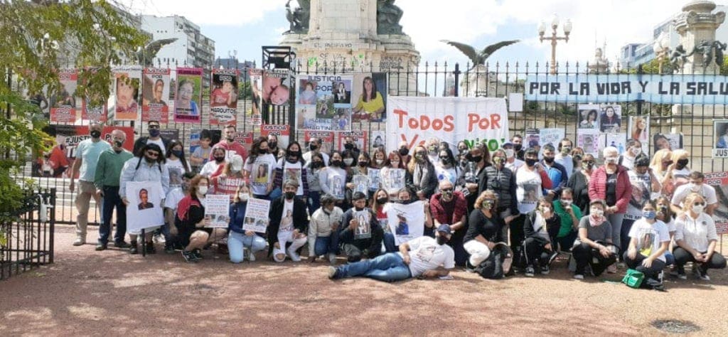 Members of the NGO and self-convened, in favor of the enactment of the Nicolás Law. 