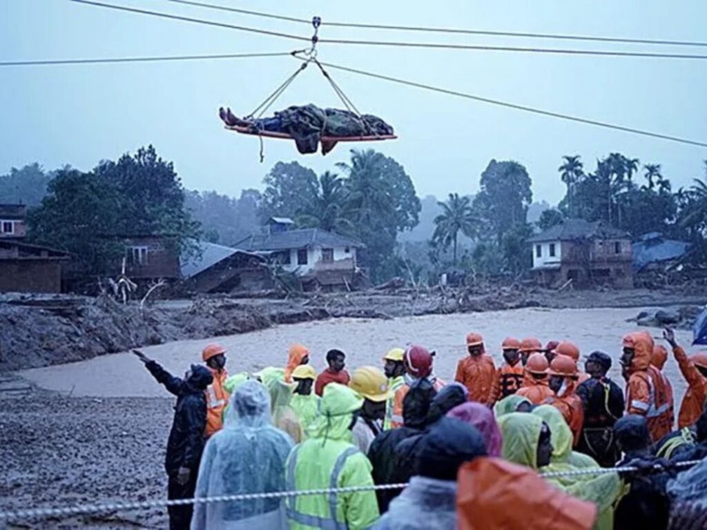 The landslides that hit the Mundakkai village in the Wayanad district in Kerala, a southern state of India, caused mass destruction. | Photo courtesy of Kudumbashree/NDRF