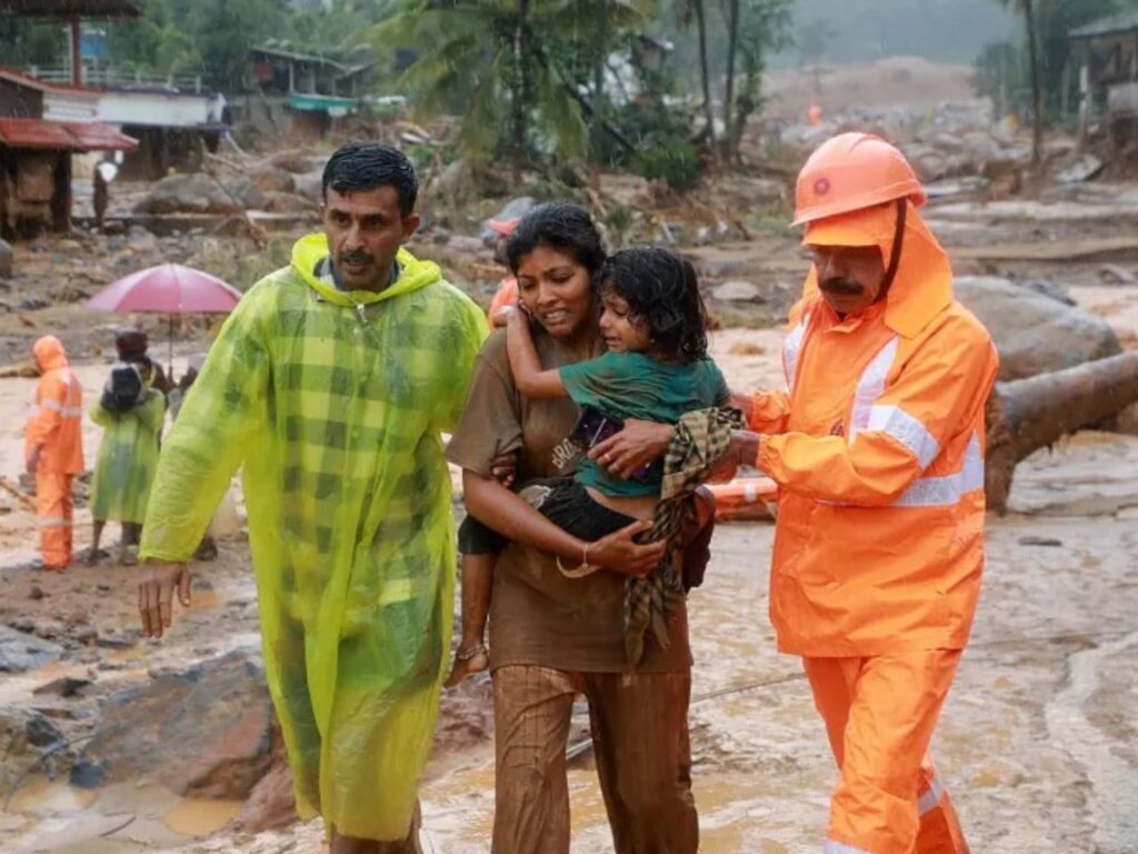 The landslides that hit the Mundakkai village in the Wayanad district in Kerala, a southern state of India, caused mass destruction. | Photo courtesy of Kudumbashree/NDRF