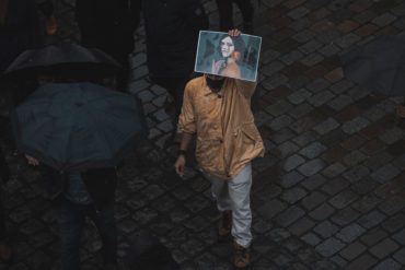 Iranians and Germans demonstrate together against the oppression of women and the violent suppression of protests in Iran