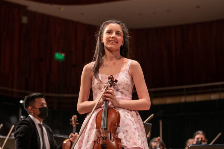 Pilar Policano won a scholarship to study the violin in Vienna