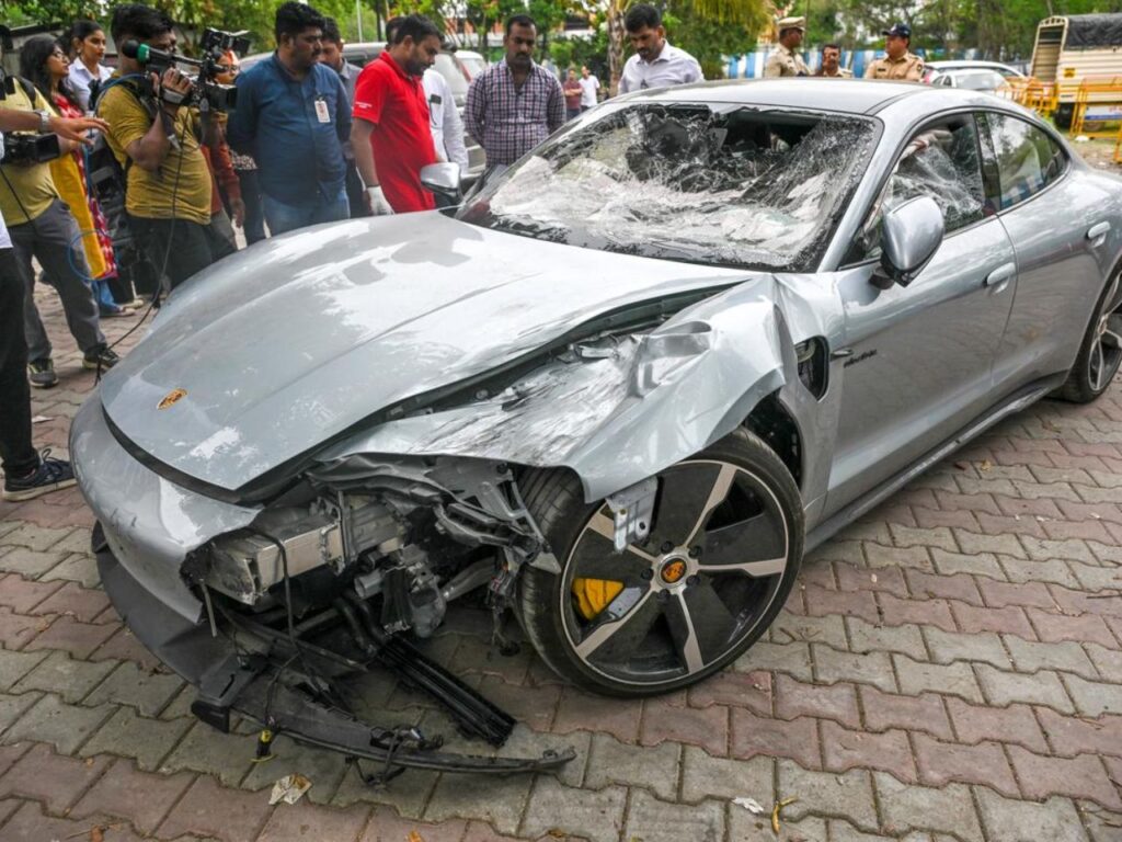 A tragic accident occurred on May 19, 2024 in Kalyani Nagar, Pune, when a 17-year-old minor, driving a Porsche under the influence, collided with a motorcycle, resulting in the deaths of two software engineers. | Photo courtesy of Tikam Shekhawat