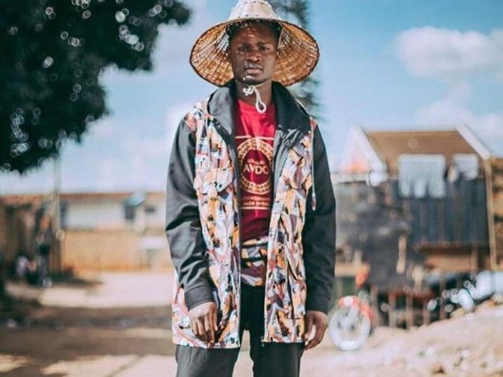 Designer David Ochieng in Avido fashion in his home neighborhood of Kibera slum