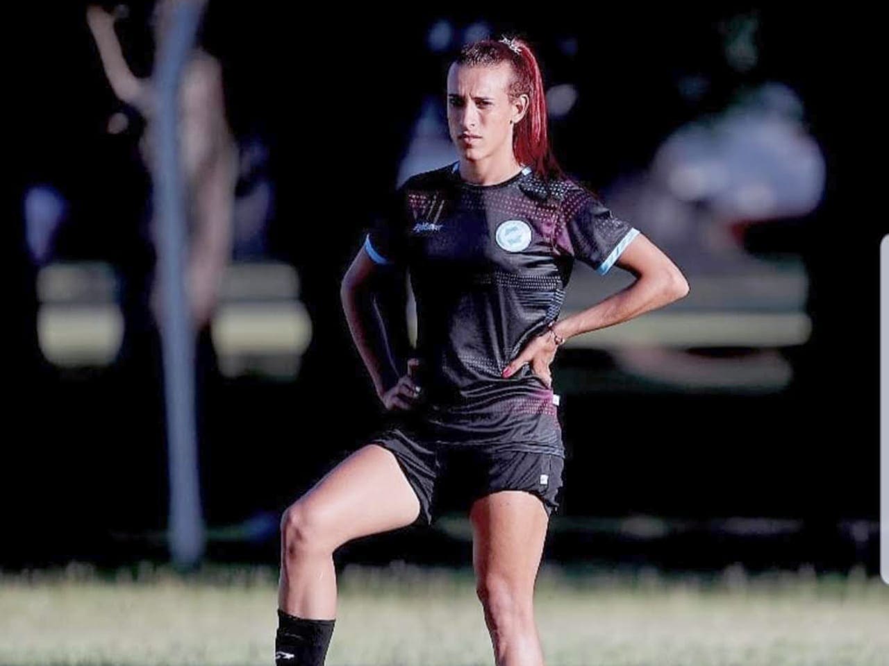 First trans woman to play first division soccer speaks picture