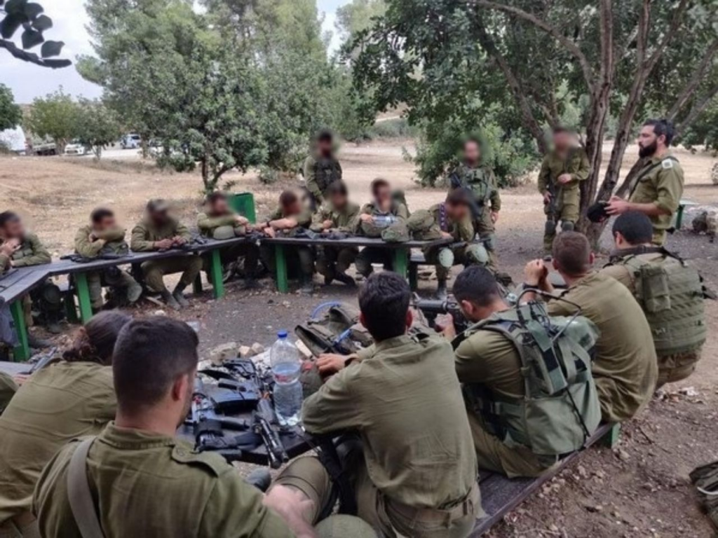 Soldiers awaiting therapy treatments for physical and mental recovery in Israel. | Photo courtesy of Tasha Cohen